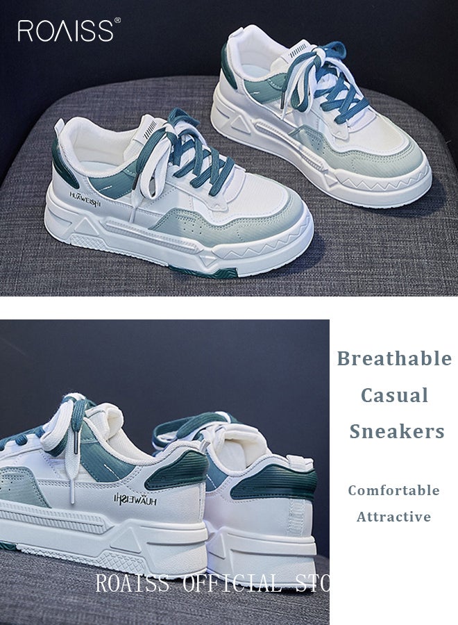 Women Casual Sneakers Versatile for Daily Use Flat and Comfortable Long Lace Design Lightweight and Breathable Non Slip Large Sole for Women