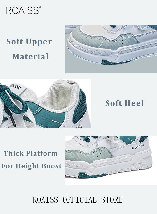 Women Casual Sneakers Versatile for Daily Use Flat and Comfortable Long Lace Design Lightweight and Breathable Non Slip Large Sole for Women