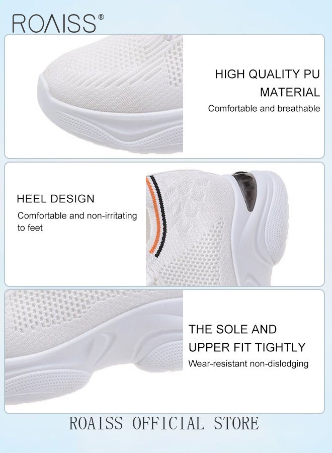 Women's Thick Sole Sneakers Women's Mesh Dad Shoes Women's Thick Sole Hollow Casual Shoes
