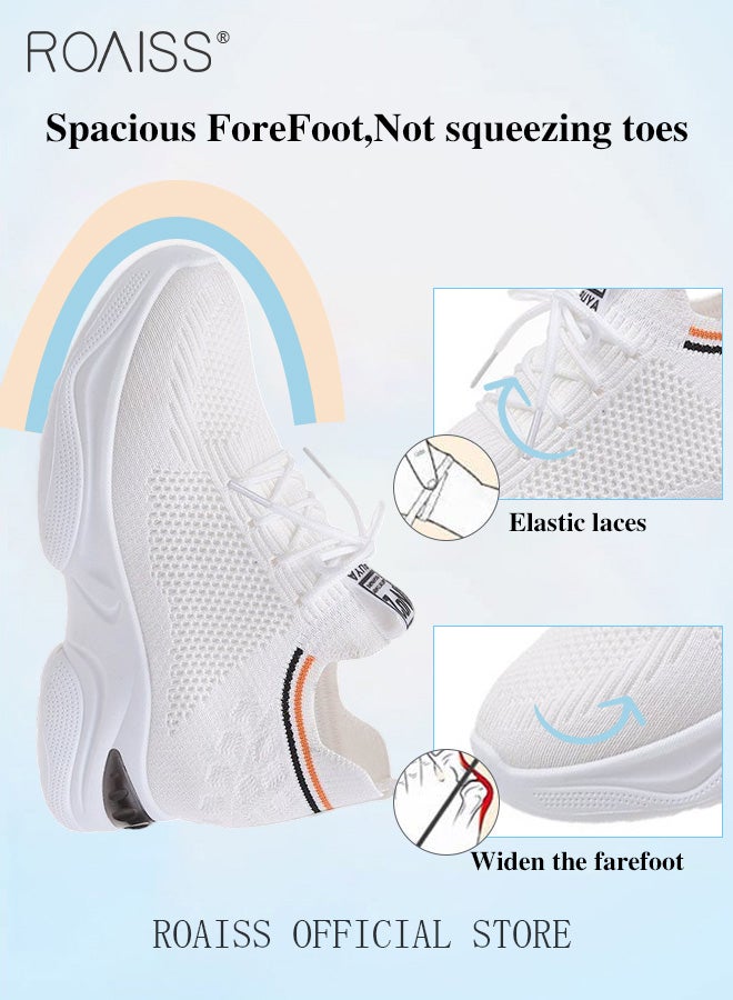 Women's Thick Sole Sneakers Women's Mesh Dad Shoes Women's Thick Sole Hollow Casual Shoes