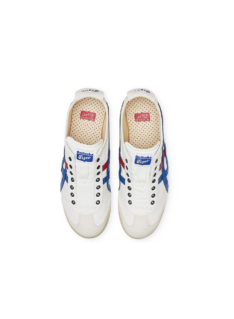 MEXICO 66 Slip-On Canvas Casual Shoes White/Blue/Red