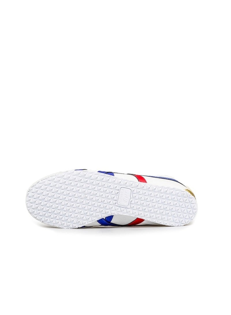 MEXICO 66 Slip-On Canvas Casual Shoes White/Red /Blue/Gold