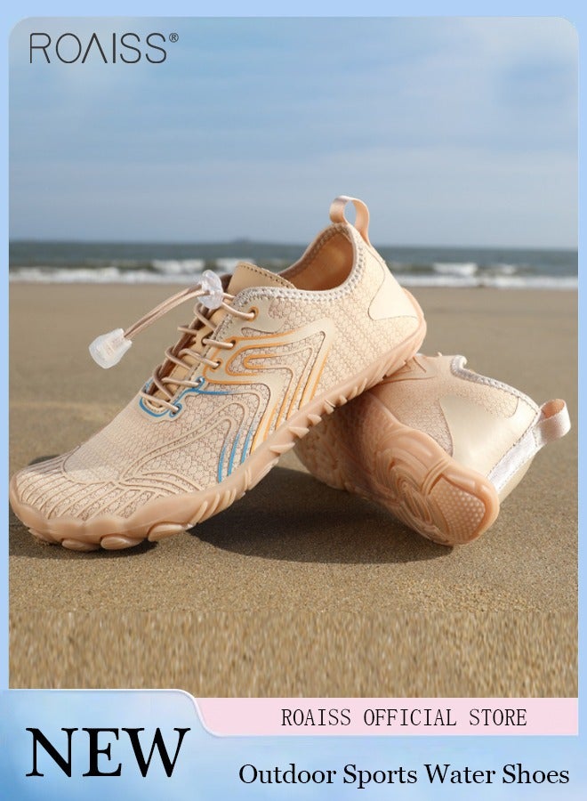 Fashionable Outdoor Versatile Contrast Color Sneakers Unisex Style Beach Adjustable Buckle Fitness Wading Shoes