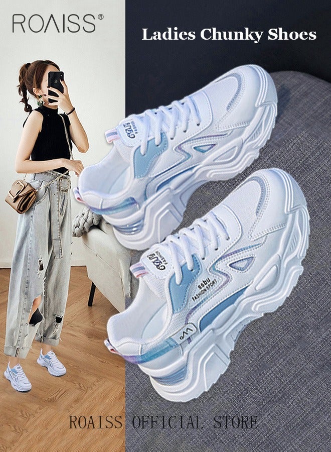 Women Casual Sneakers Versatile for Daily Use Flat and Comfortable Long Lace Design Lightweight and Breathable Non Slip Large Sole for Women