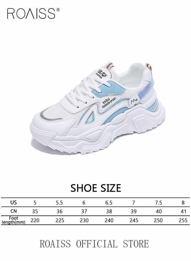 Women Casual Sneakers Versatile for Daily Use Flat and Comfortable Long Lace Design Lightweight and Breathable Non Slip Large Sole for Women