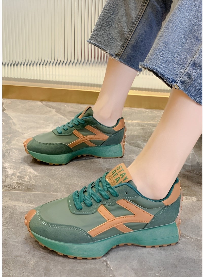 Women's Sneaker Casual Comfort Cross Trainer Kicks Lace Up Nylon Sneaker Wide Widths Sneaker Running Shoe Racing Sneaker