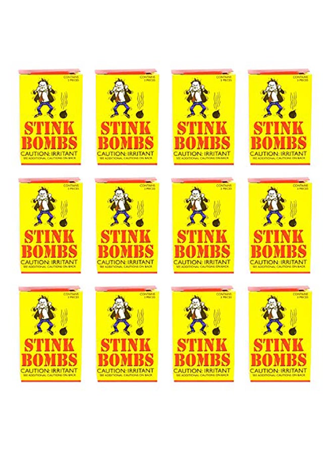 12-Piece Rhode Island Novelty Stink Bombs 20.32x7.62x5.08cm