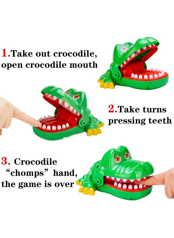 Crocodile Teeth Toys Game For Kids, Crocodile Biting Finger Dentist Games With Sounds Funny Alligator Teeth Game