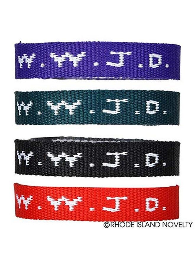 Wwjd Adjustable Bracelets Pack Of 24