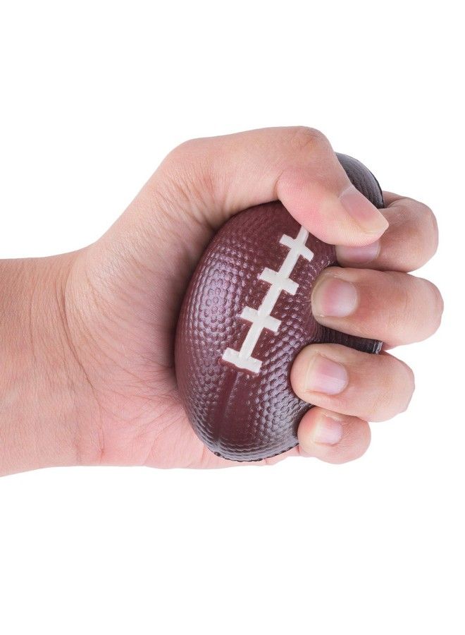 Sports Themed Mini Football Stress Balls Squeeze Foam For Anxiety Relief Relaxation Party Favor Toy Gifts (12 Pack)