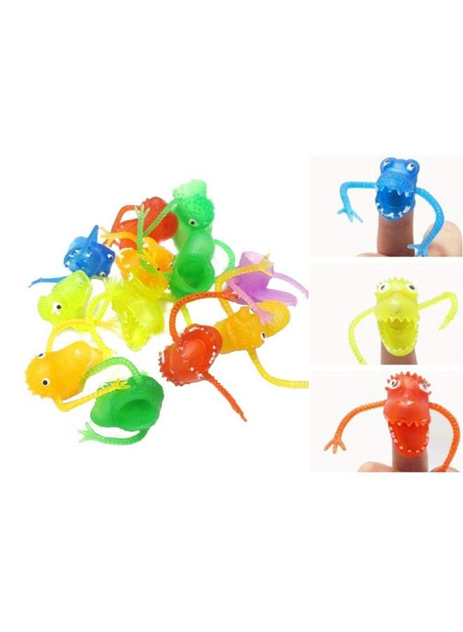 20 Pcs Plastic Finger Monsters For Kids Party Bag Fillers Fun Toys Puppet Show (Random Pattern)