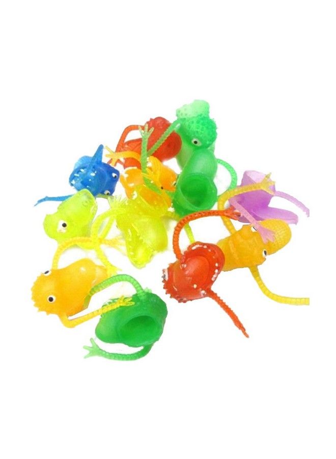 20 Pcs Plastic Finger Monsters For Kids Party Bag Fillers Fun Toys Puppet Show (Random Pattern)