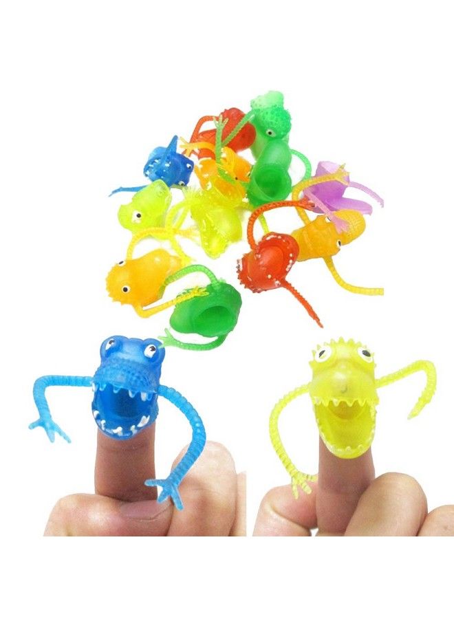 20 Pcs Plastic Finger Monsters For Kids Party Bag Fillers Fun Toys Puppet Show (Random Pattern)