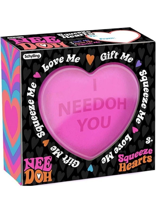 Needoh Squeeze Hearts Assorted Colors