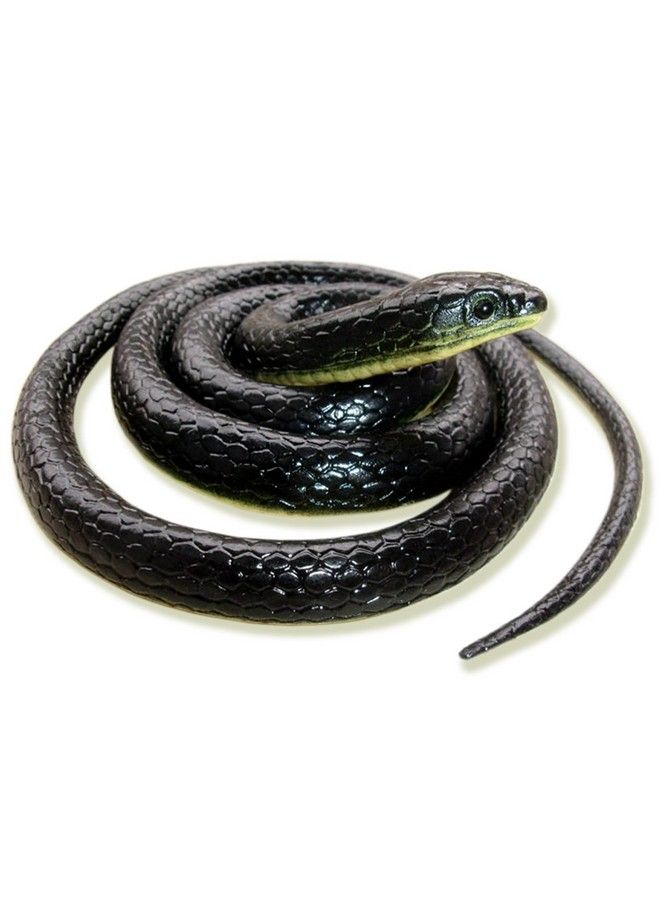 Realistic Fake Rubber Snake Toys Black Fake Snakes That Look Real Prank Stuff Cobra Snake 49 Inch Long