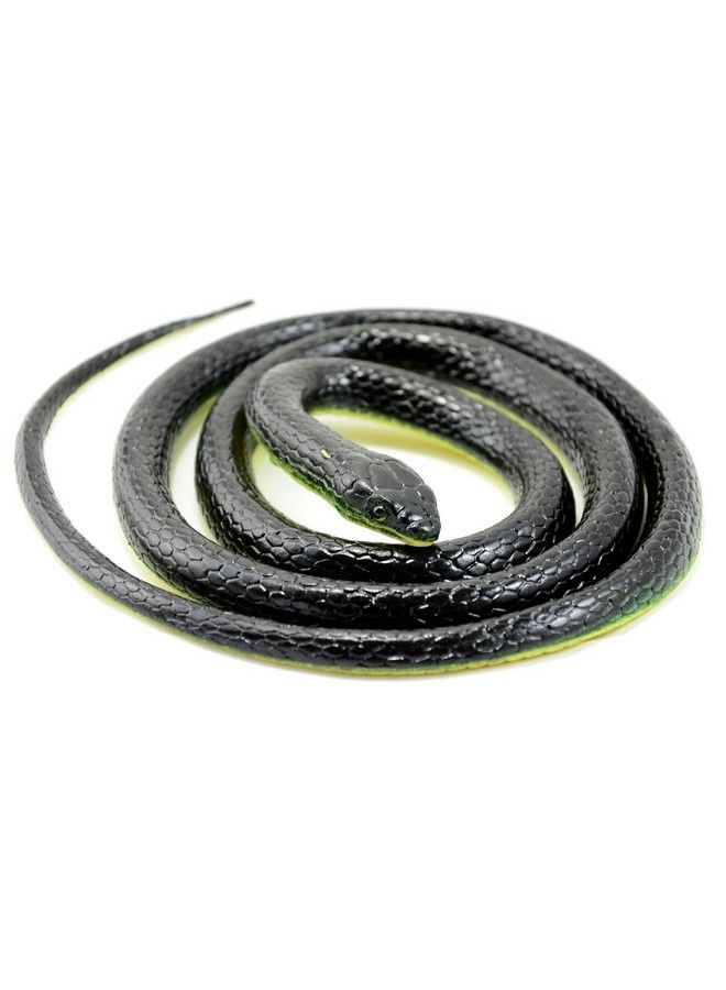 Realistic Fake Rubber Snake Toys Black Fake Snakes That Look Real Prank Stuff Cobra Snake 49 Inch Long