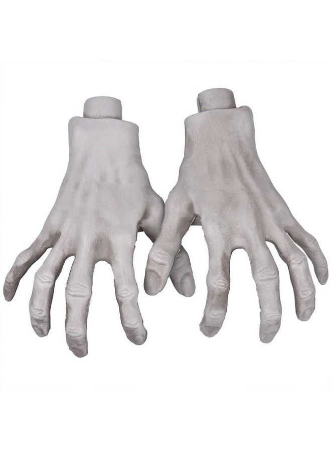 Halloween Skeleton Hands 1 Pair Realistic Plastic Skeleton Zombie Hands For Halloween Terror Scary Props Decorations