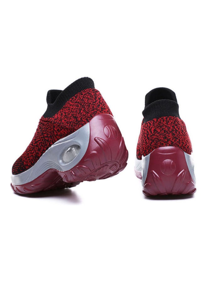 Women's Slip-On Sport Shoes Red/Black