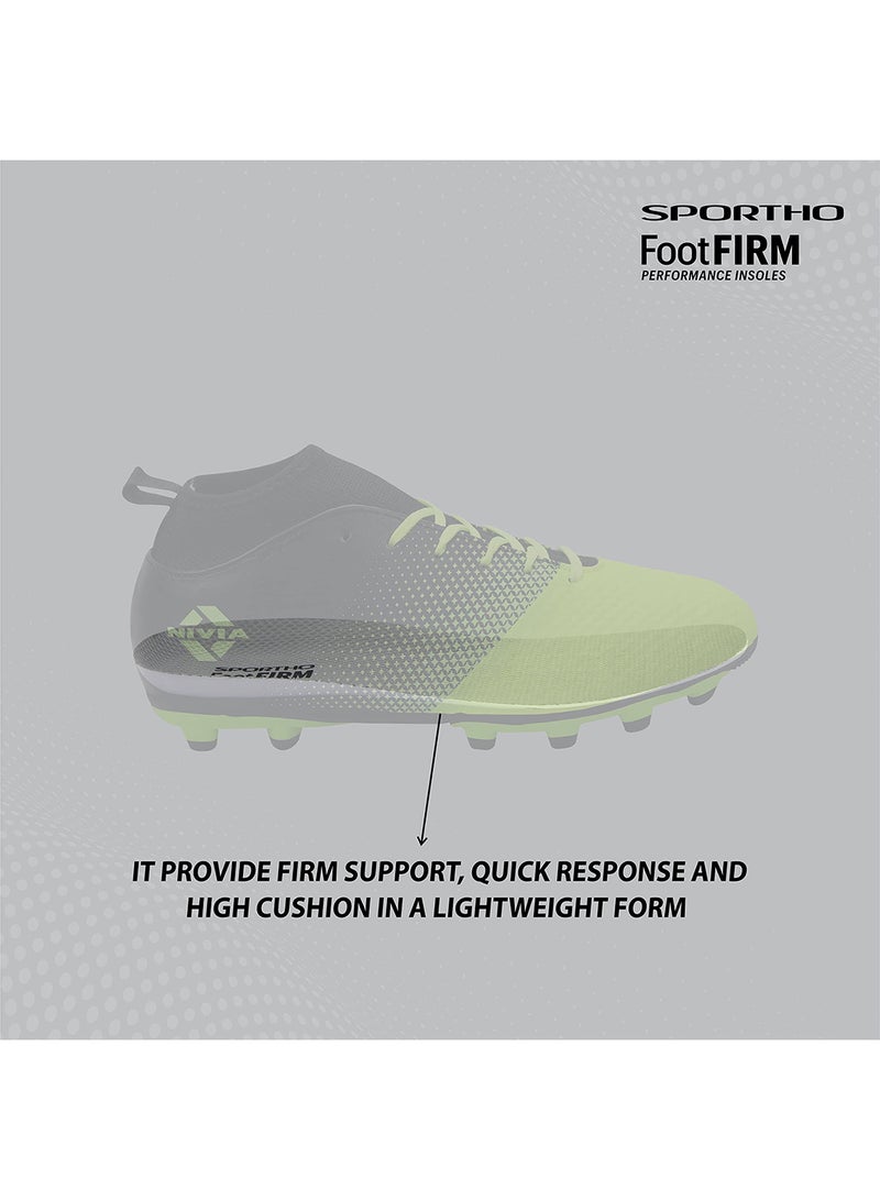 Ashtang Football Stud for Kids | 11 UK/ 12 US / 45 EU | TPU Sole with PU Synthetic Leather | A Moulded Removable E.VA | Pre-Molded TPU Light Weight Insole | Ideal for Hard and Grassy Surfaces
