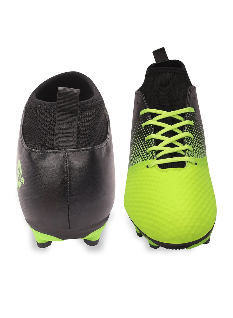 Ashtang Football Stud for Kids | 11 UK/ 12 US / 45 EU | TPU Sole with PU Synthetic Leather | A Moulded Removable E.VA | Pre-Molded TPU Light Weight Insole | Ideal for Hard and Grassy Surfaces