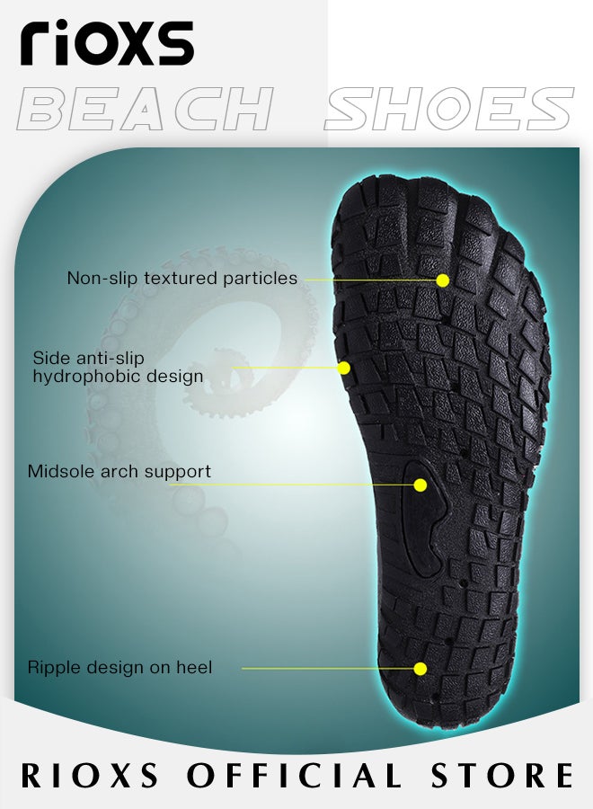 Unisex Water Shoes Men Women Barefoot Shoes Quick Dry Aqua Swim Shoes Slip-on Soft Beach Shoes Sports Outdoor Shoes for Pool Beach Surf Walk Water Yoga