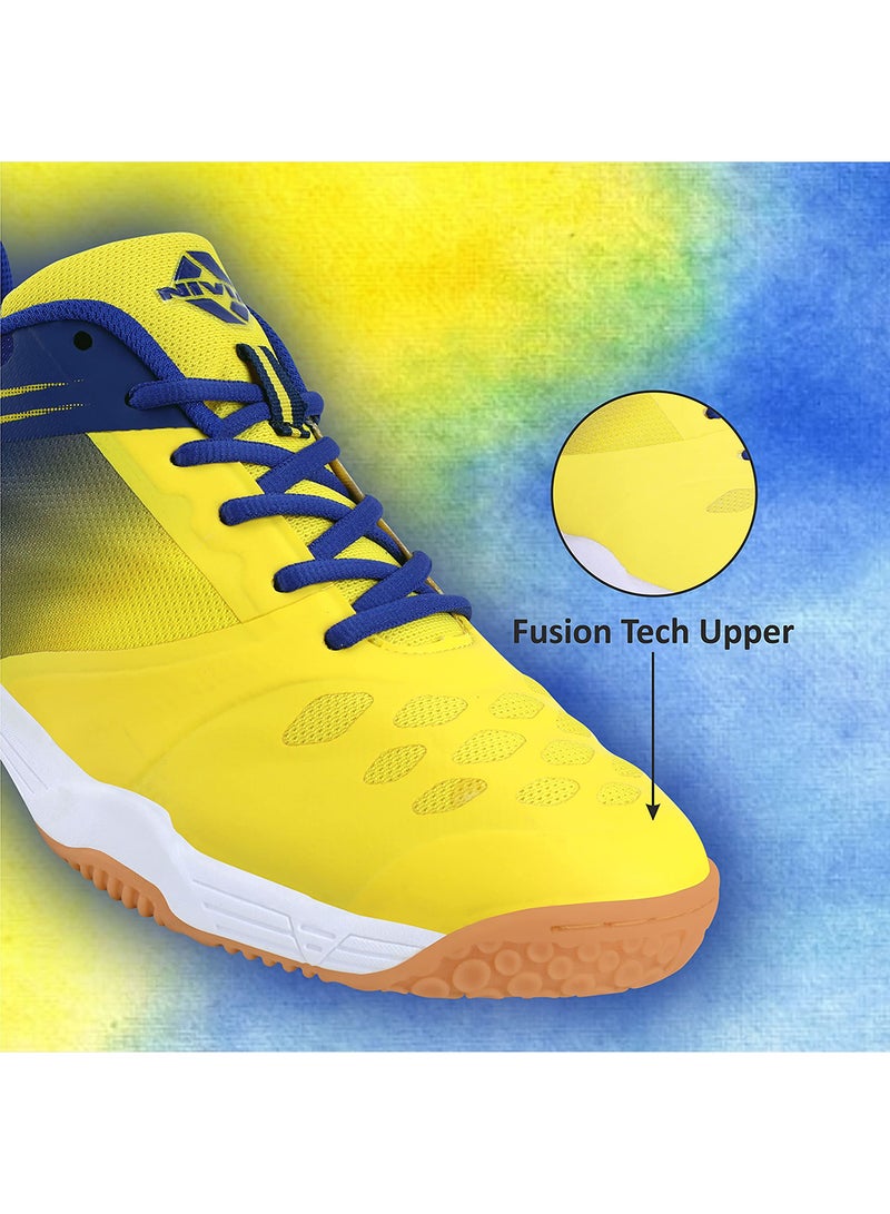 HY-Court 2.0 Badminton Shoes | For Mens and Boys | Non-Marking Shoe | Court Shoe | For Badminton, Squash, Tennis Players | 5 UK / 6 US / 39 EU