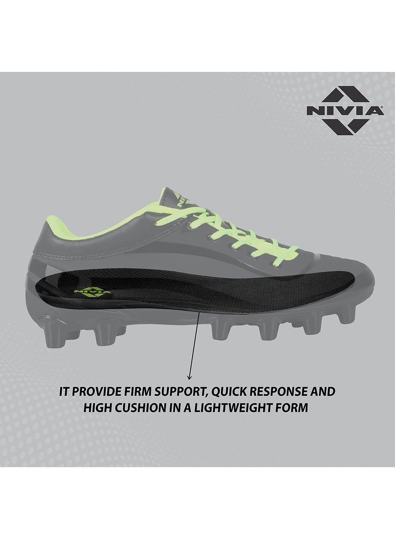 Airstrike Football Stud | 10 UK/ 11 US / 44 EU | Material: TPU/Synthetic | For Men & Boys | Lightweight and Durable | Provides More Comfort and Grip | Superior stability | Ideal for Turf Ground