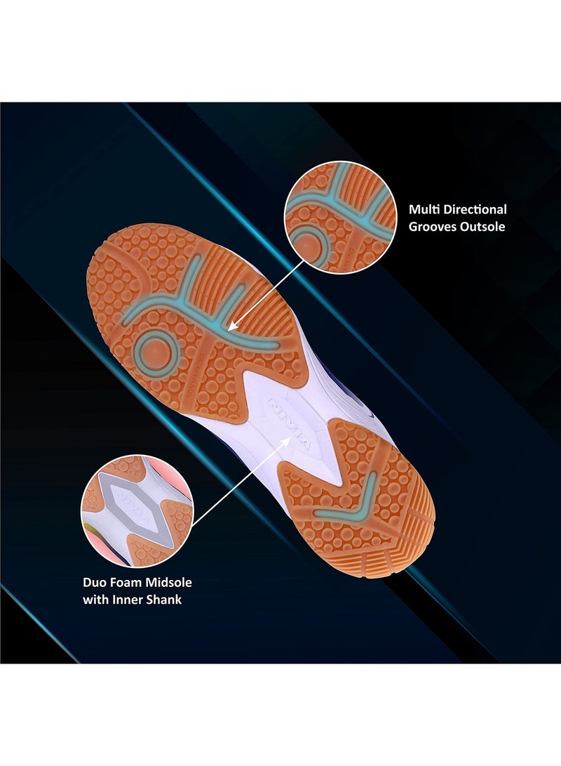 HY-Court 2.0 Badminton Shoes| For Mens and Boys | Non-Marking Shoe | Court Shoe | For Badminton, Squash, Tennis Players
