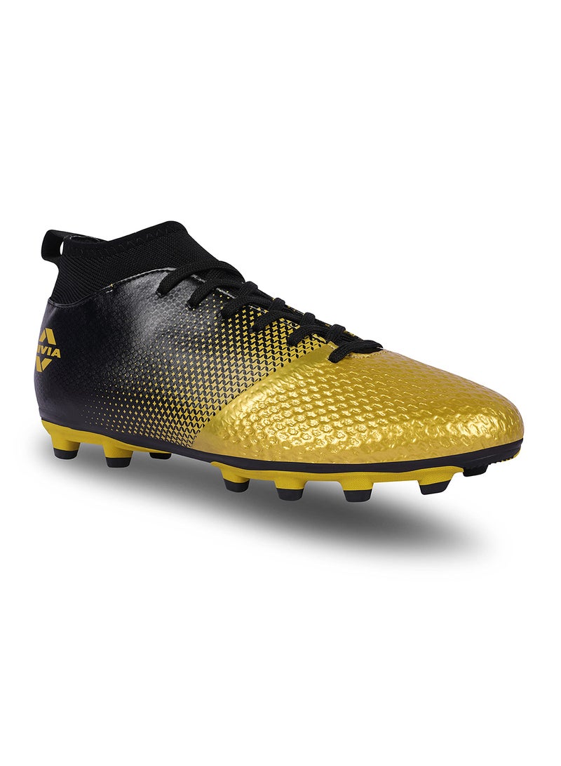 Ashtang Gold Football Stud for Men | Sports and Athletic Footwear | Material : PU Synthetic Leather Upper/Comfortable Football Shoes | Size : 5UK / 6 US / 39EU