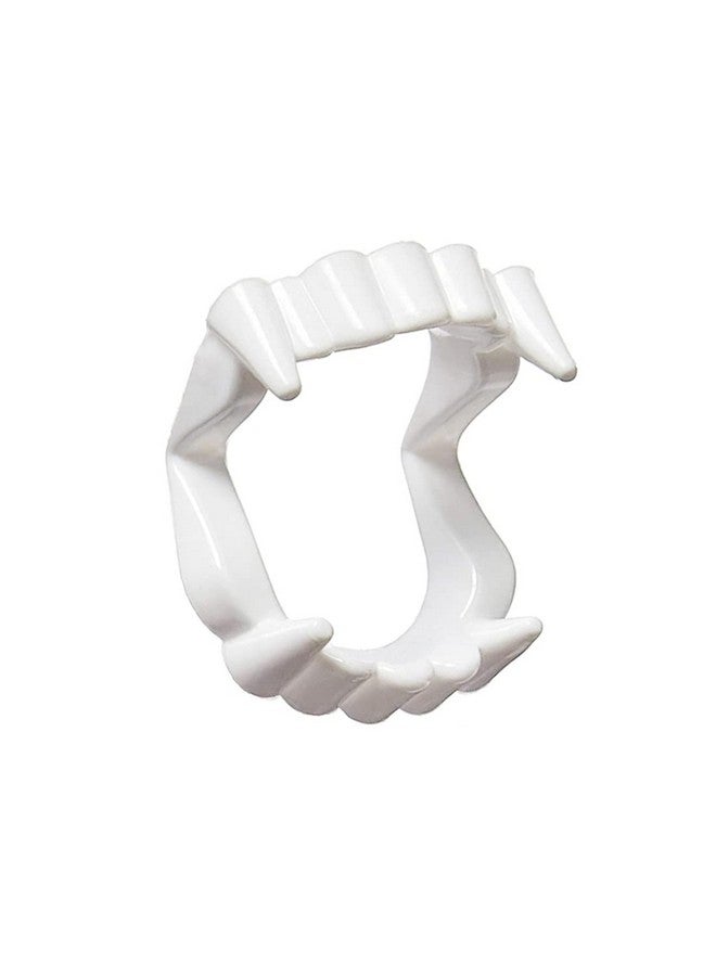 White Plastic Vampire Teeth Demon Fangs Devil Dentures Cosplay Props Halloween Vampire Costume Accessory