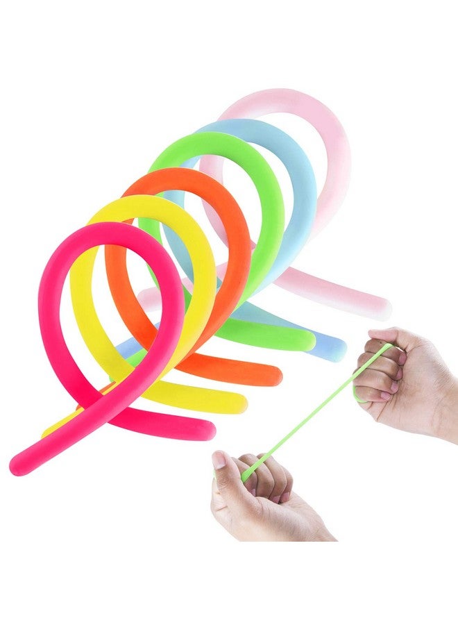 Stretchy Jelly String Noodles Thin Rubber Fidget Sensory Toys Set (9.5