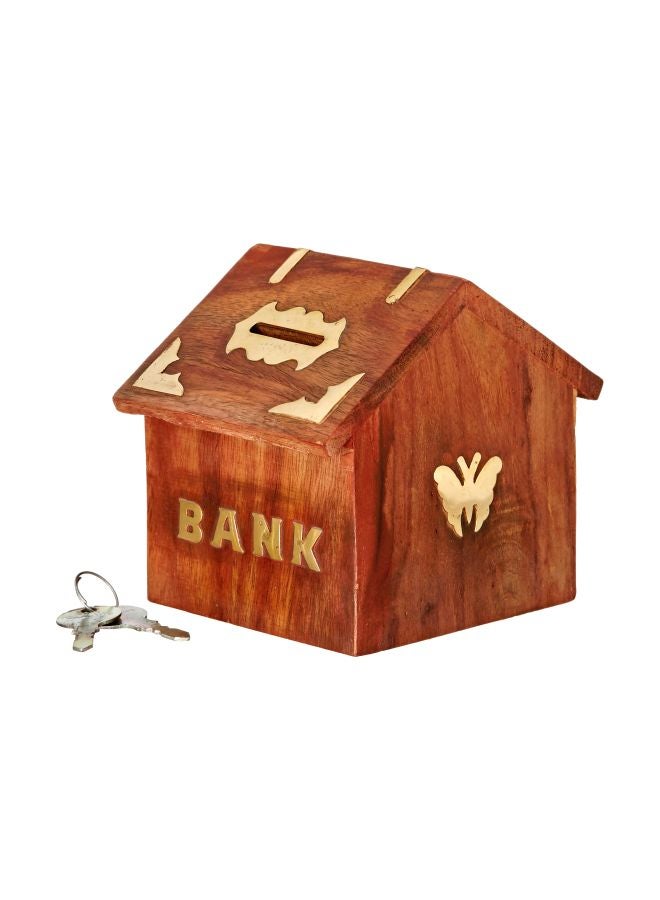 Handicrafted Wooden Money Bank