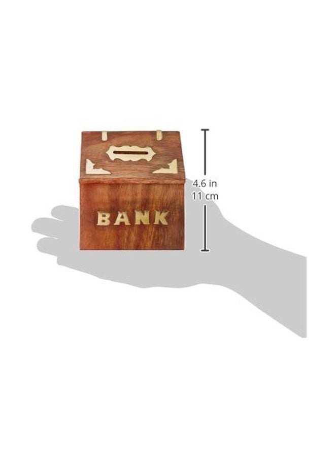 Handicrafted Wooden Money Bank