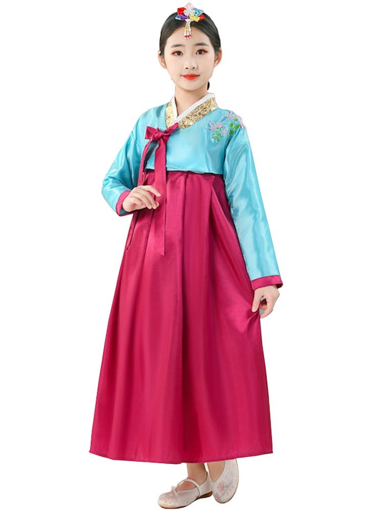 Al Aoyama Gril Korean Hanbok Traditional Dress Palace Korea Wedding Dance Costume Oriantal For Stage