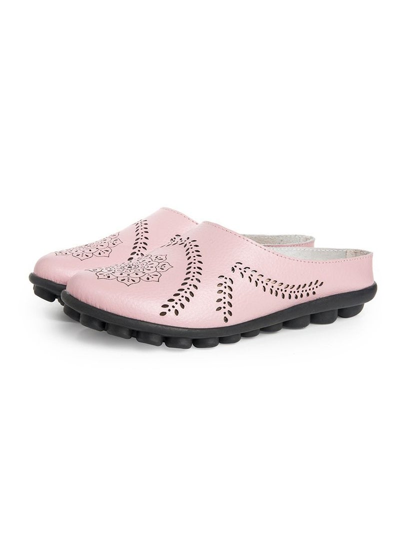 Women's New Spring/Summer Slippers Low Top Flat Shoes Pink