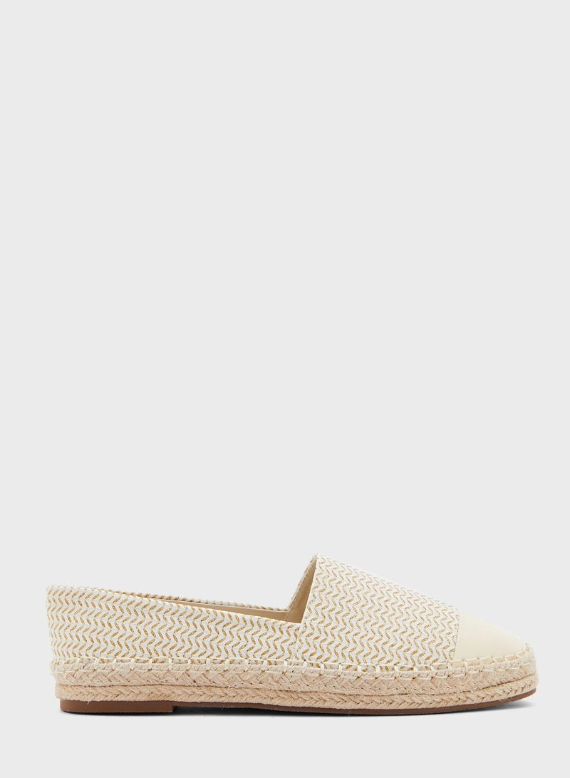 Textured Toe Cap Espadrille