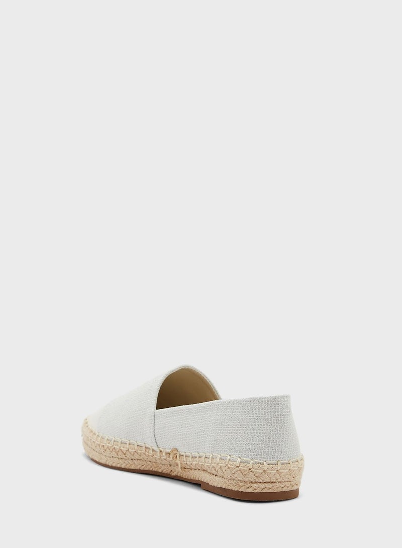 Textured Toecap Detail Espadrille