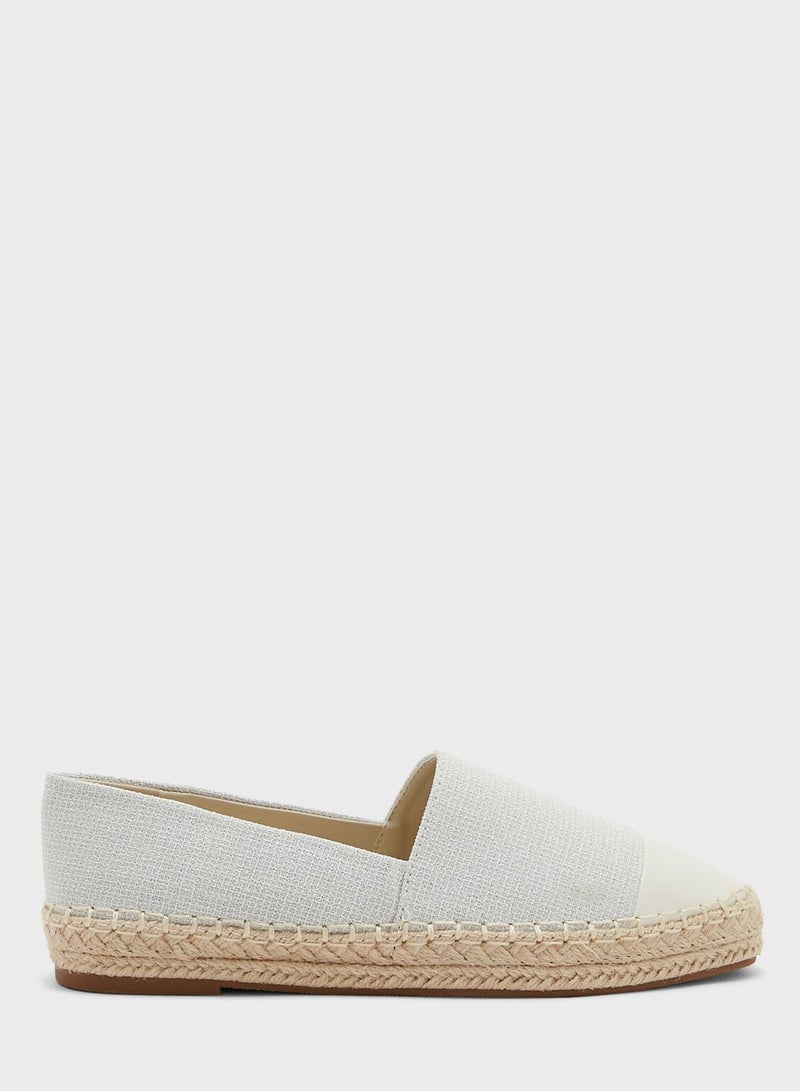 Textured Toecap Detail Espadrille