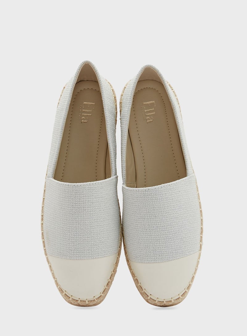 Textured Toecap Detail Espadrille