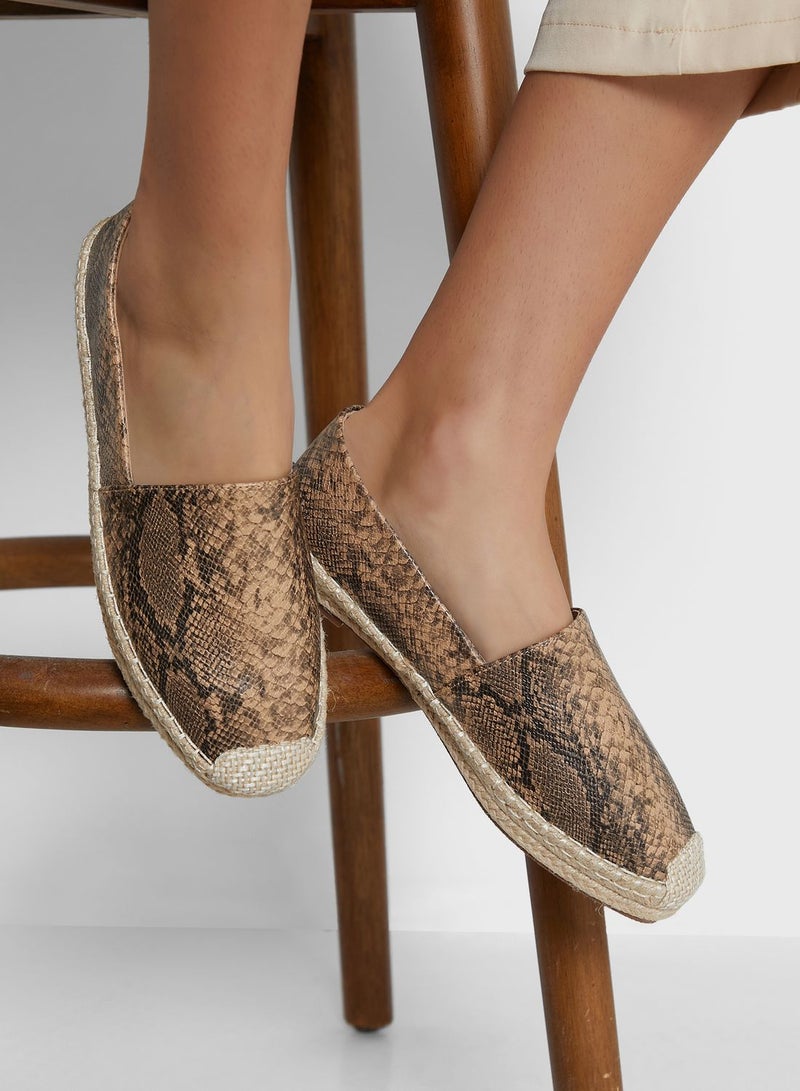 Snake Effect Espadrile