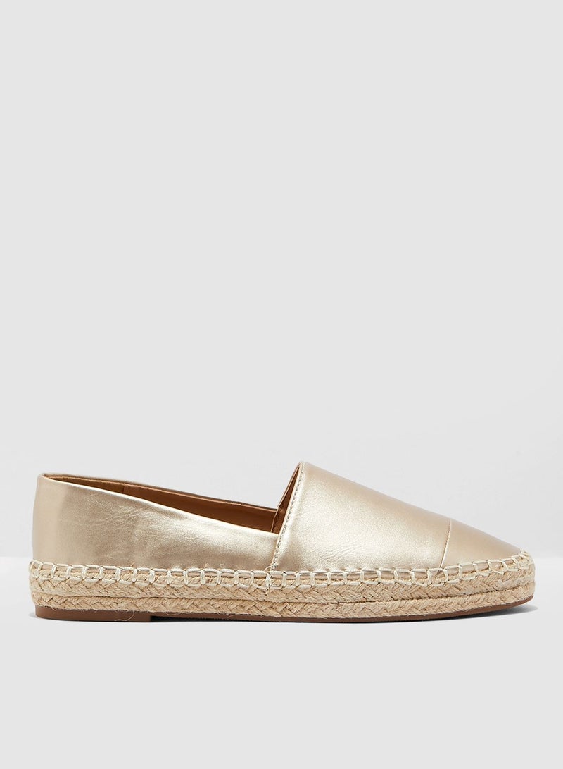 Espadrilles In Metallic