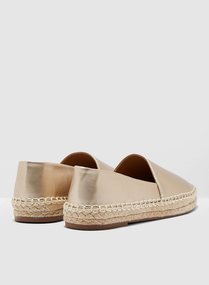 Espadrilles In Metallic