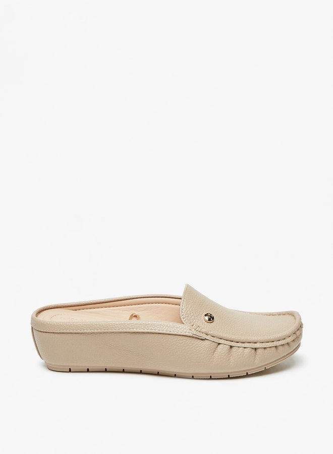 Women's Solid Slip-On Mules