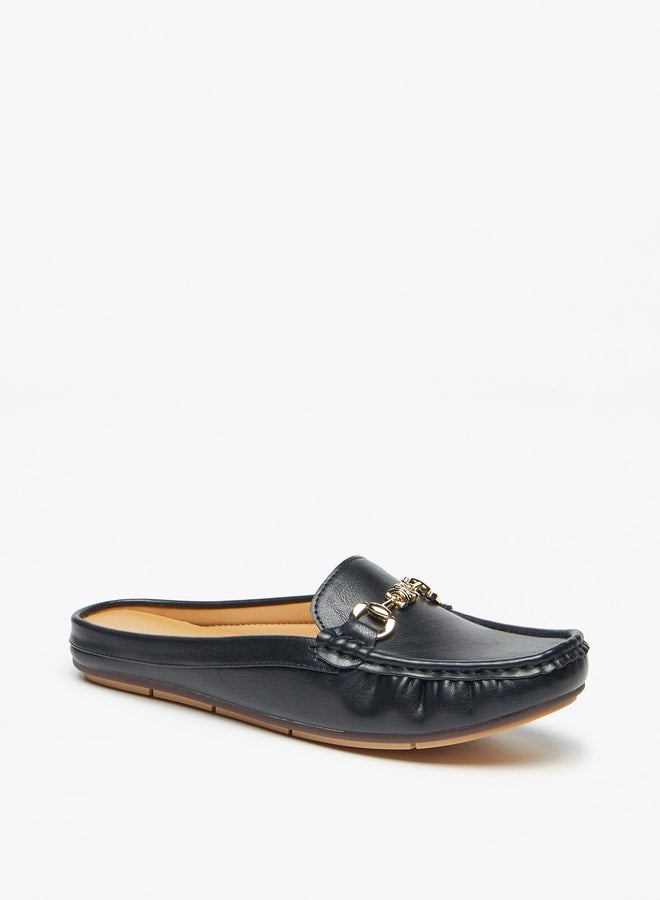 Women's Solid Slip-On Mules