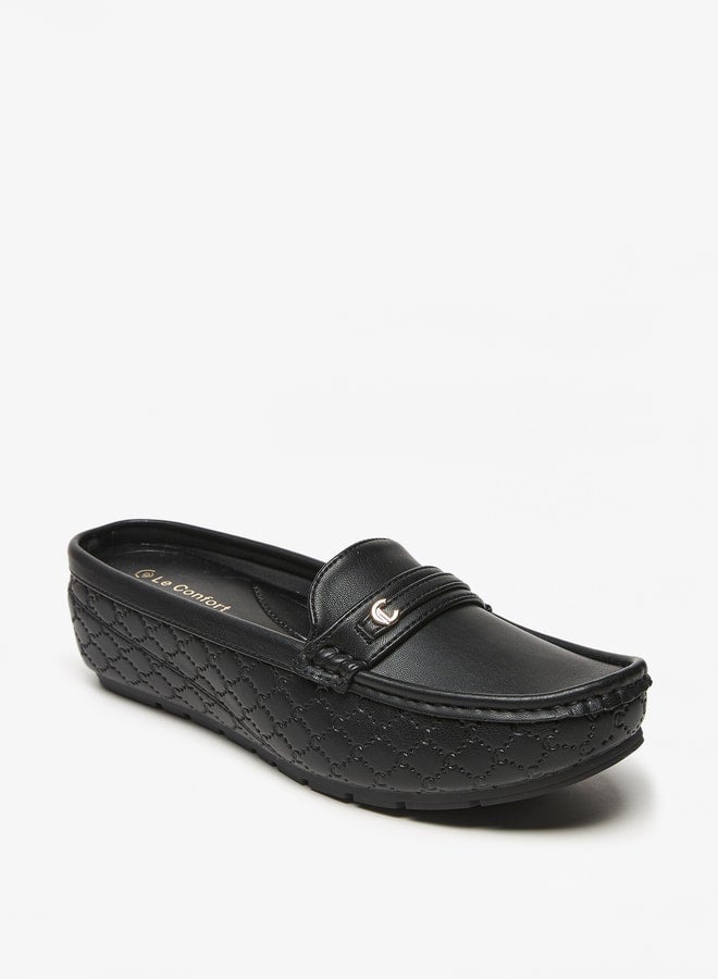 Women's Textured Slip-On Mules