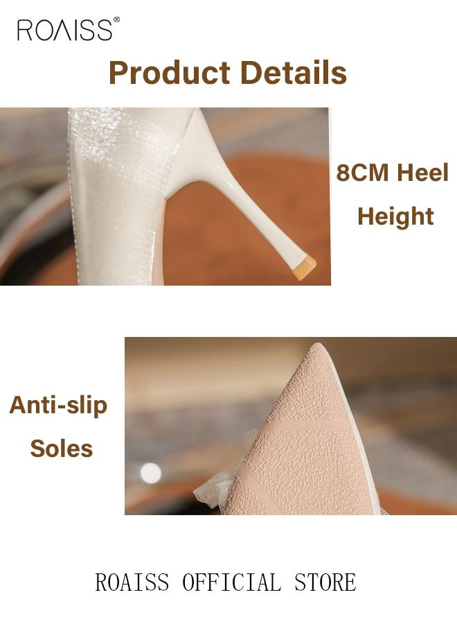 Pearl Lace High Heels Sandals for Women and Ladies Luxury Shoes New Arrival Wedding Bridal Shoes Bridesmaid Shoes