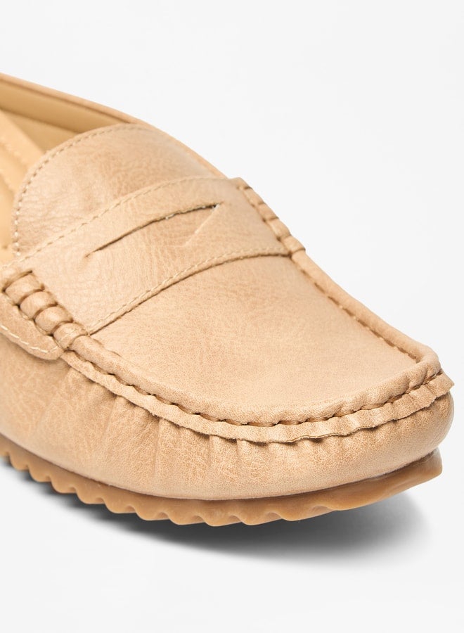 Women's Solid Slip-On Flatform Loafers