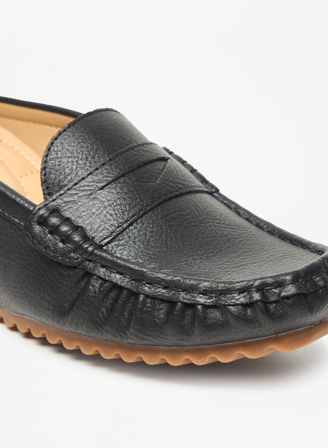 Women's Solid Slip-On Flatform Loafers