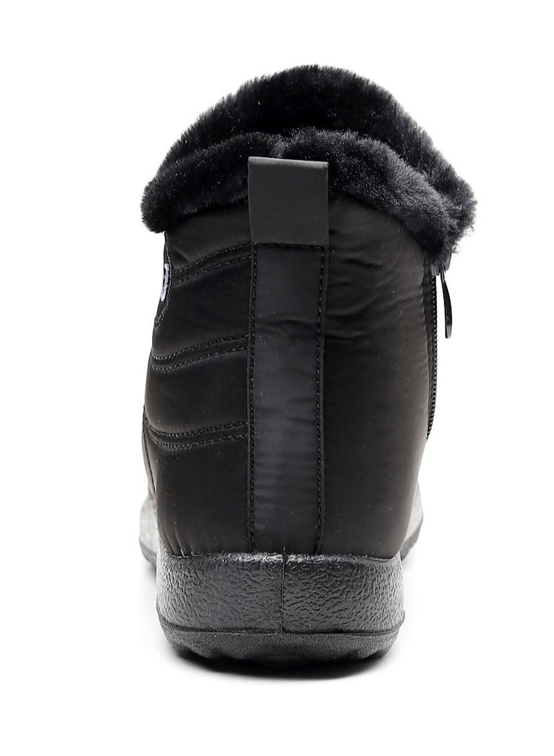 Ankle Boots Thermal Waterproof Cotton Boots Black