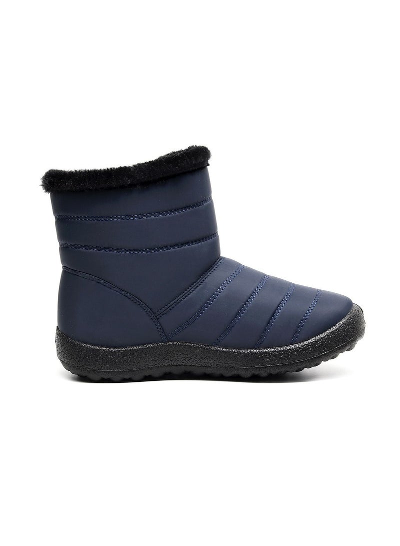 Ankle Boots Thermal Waterproof Cotton Boots Blue